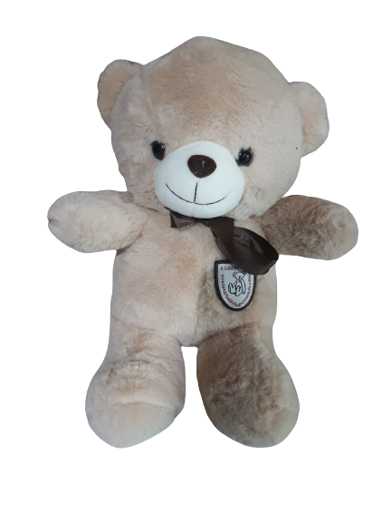 Oso Peluche Blanco 30cm – Flores y Detalles